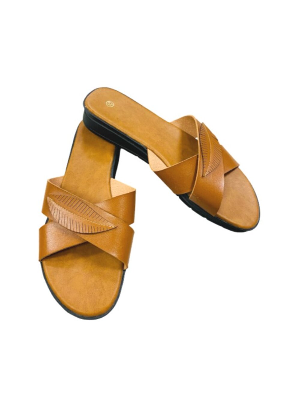 🤎Collections Etc. Charming Tropical Leaf Wedge Sandals🍂-summerstyle-leafdetail